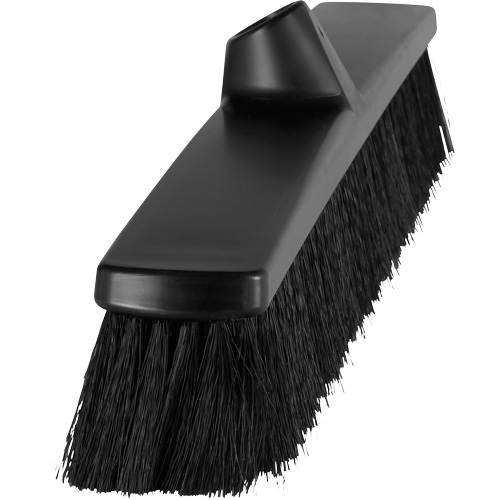 Vikan 316319 ColorCore Push Broom, Fine Bristles, 24", Polypropylene, Black