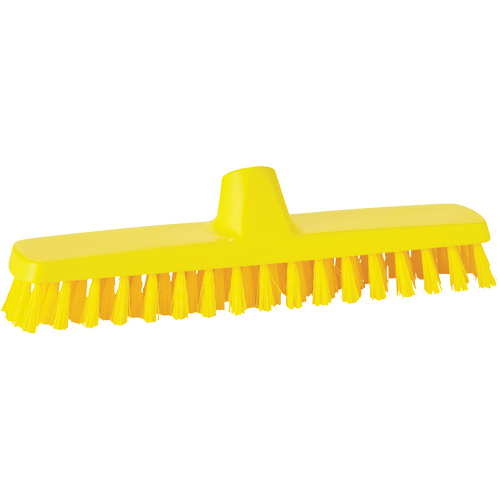 Vikan 366116 ColorCore Wall Brush, Stiff Bristles, 12" Long, Yellow