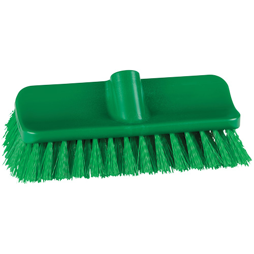 Vikan 366212 Brosse &agrave; angle double ColorCore pour surfaces hautes et basses, Soies Ferme, Longueur de 10", Vert