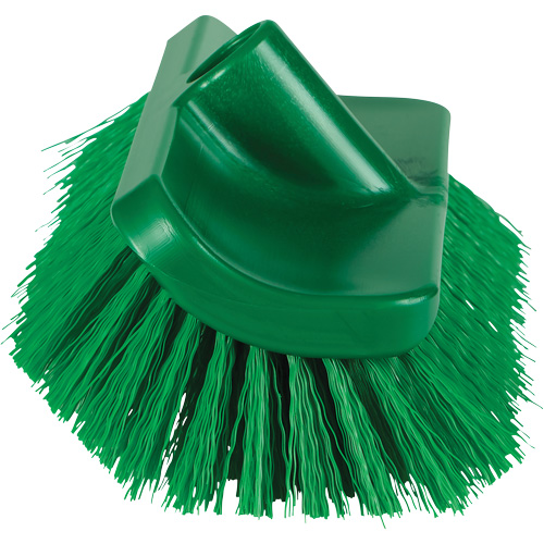 Vikan 366212 Brosse &agrave; angle double ColorCore pour surfaces hautes et basses, Soies Ferme, Longueur de 10", Vert