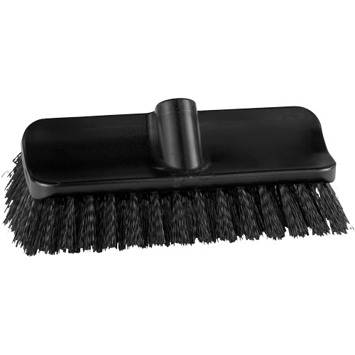 Vikan 366219 Brosse &agrave; angle double ColorCore pour surfaces hautes et basses, Soies Ferme, Longueur de 10", Noir