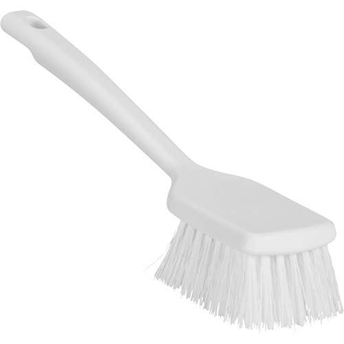 Vikan 410715 Brosse &agrave; manche court ColorCore, Soies Ferme, Longueur de 12", Blanc