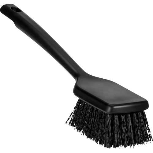 Vikan 410719 Brosse &agrave; manche court ColorCore, Soies Ferme, Longueur de 12", Noir