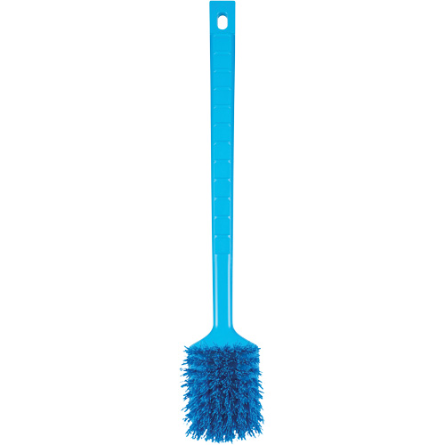 Vikan 410813 ColorCore Long Handle Brush, Stiff Bristles, 20" Long, Blue