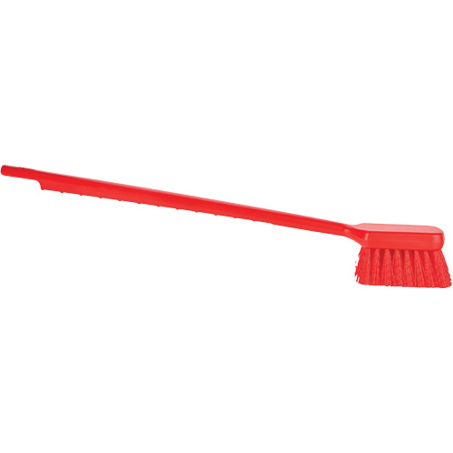 Vikan 410814 Brosse &agrave; manche long ColorCore, Soies Ferme, Longueur de 20", Rouge