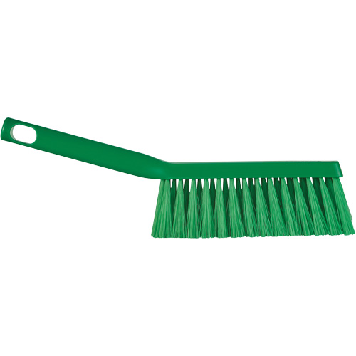 Vikan 451112 ColorCore Bench Brush, Medium Bristles, 12" Long, Green