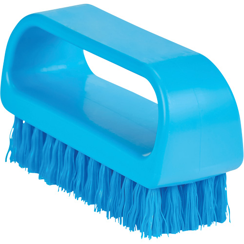 Vikan 643313 ColorCore Hand Washing Brush, Medium Bristles, 4" Long, Blue