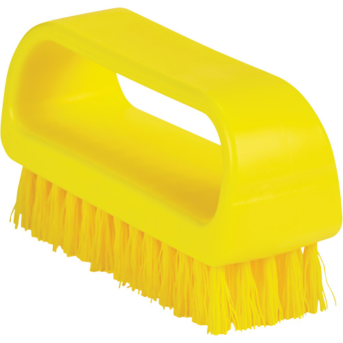 Vikan 643316 ColorCore Hand Washing Brush, Medium Bristles, 4" Long, Yellow