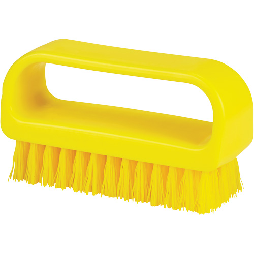 Vikan 643316 ColorCore Hand Washing Brush, Medium Bristles, 4" Long, Yellow