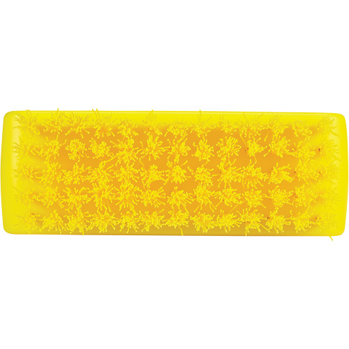 Vikan 643316 ColorCore Hand Washing Brush, Medium Bristles, 4" Long, Yellow