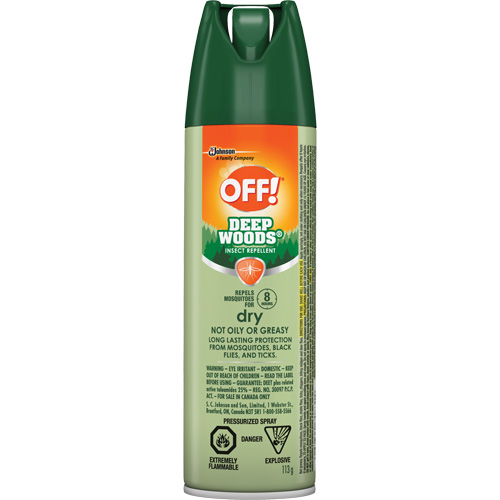 SC Johnson 10062300708311 Insectifuge Off! R&eacute;gions sauvages, DEET &agrave; 25 %, A&eacute;rosol, 113 g