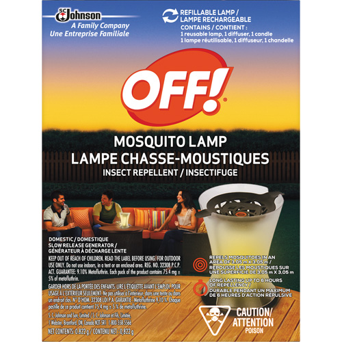 SC Johnson 10062300720320 OFF! PowerPad&reg; Mosquito Repellent Lamp, DEET Free, Lamp, 0.822 g