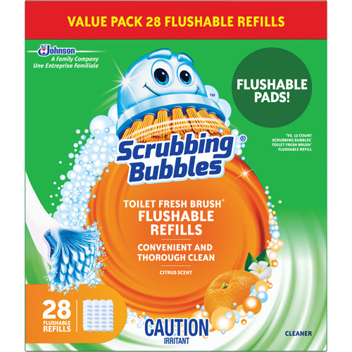 SC Johnson 10062913734929 Scrubbing Bubbles&reg; Fresh Brush&reg; Toilet Brush Refills, Refill