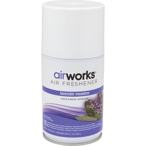 Hospeco 07936 AirWorks&reg; Metered Air Fresheners, Lavender Meadow, Aerosol Can