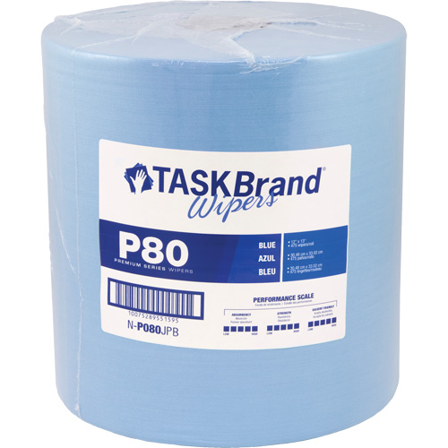 Hospeco N-P080JPB TaskBrand&reg; P80 Premium Series Wipers, Heavy-Duty, 13" L x 12" W