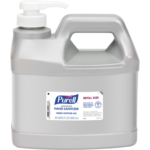 Purell 9684-04 Hand Sanitizer Jug with Pump, 1892 ml, Refill, 70