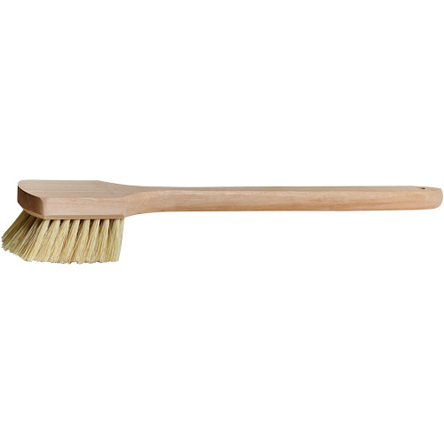 M2 Professional BRP-210WHT Long-Handle Pot Brush, 20" L, Tampico Bristles, Beige