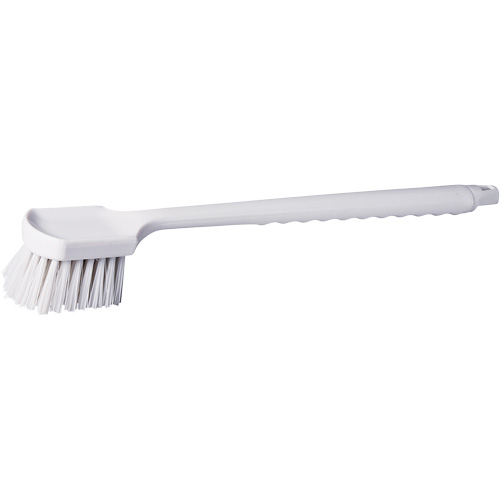 M2 Professional BRP-210WL-WH Long Handle Pot Brush, 20" L, Polypropylene Bristles, White