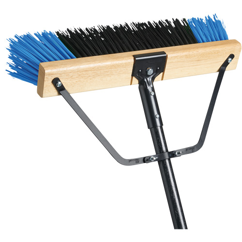 M2 Professional PB-700-BB36 Ryno Push Broom with Braced Handle, 36", Coarse, PVC Bristles
