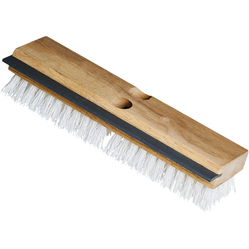 M2 Professional BD-226PL Utility Scrub Brush & Squeegee, 11" L, Polypropylene Bristles, White