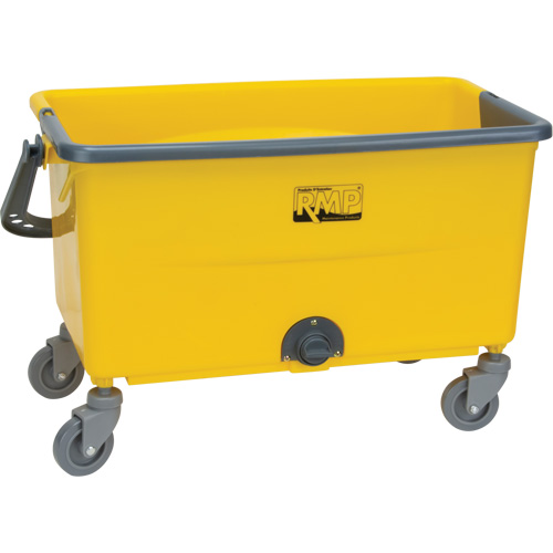 RMP Maintenance Products JN501 Microfibre Mop Bucket & Wringer, Strainer, 11 US Gal. (44 Quart), Yellow