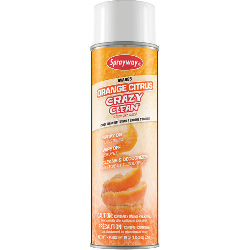 SPRAYWAY Orange Citrus Crazy Clean, Aerosol Can JN578 (1000007495