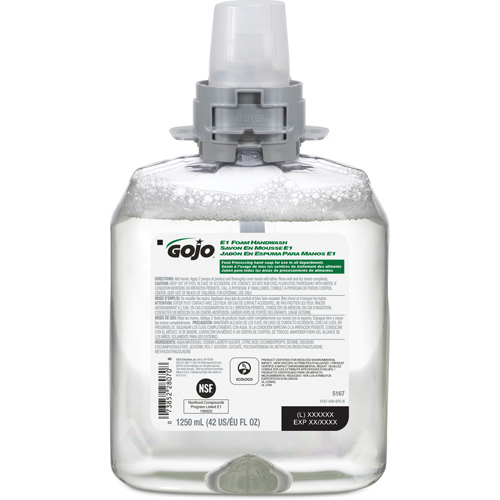 Gojo 5167-04 FMX-12 E1 Hand Soap, Foam, 1250 ml, Unscented