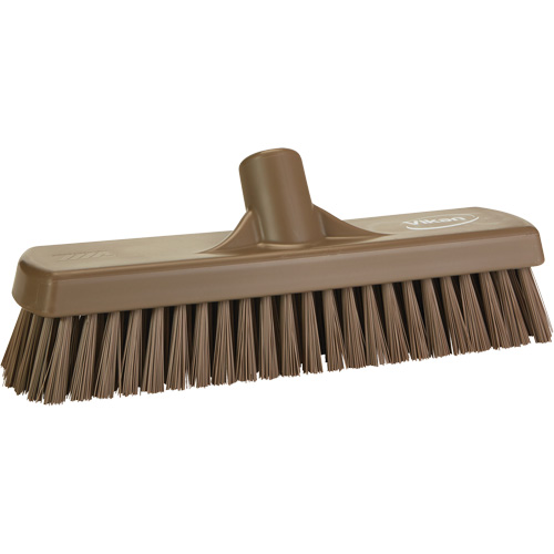 Vikan 706066 Balai-brosse pour planchers et mur, Crins Ferme, 12", Polyester, Brun