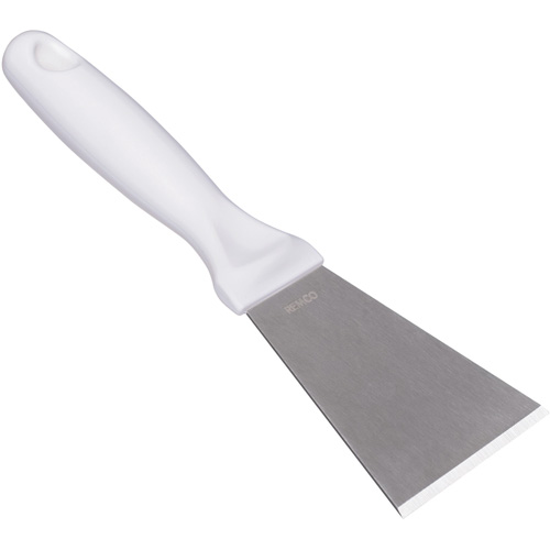 Vikan 69725 Large Stainless Steel Scraper, White, 3" W x 9" L