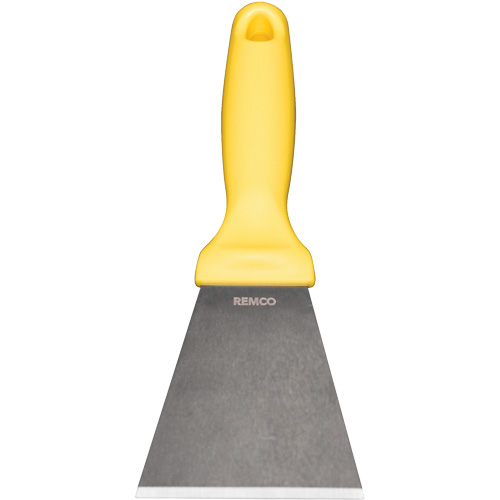 Vikan 69726 Grand racloir en acier inoxydable, Jaune, 3" la x 9" lo