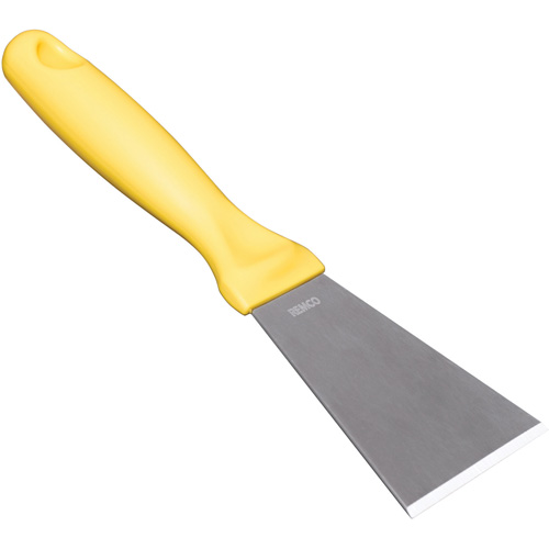 Vikan 69726 Grand racloir en acier inoxydable, Jaune, 3" la x 9" lo