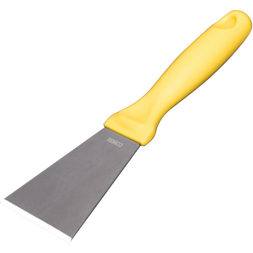 Vikan 69726 Grand racloir en acier inoxydable, Jaune, 3" la x 9" lo