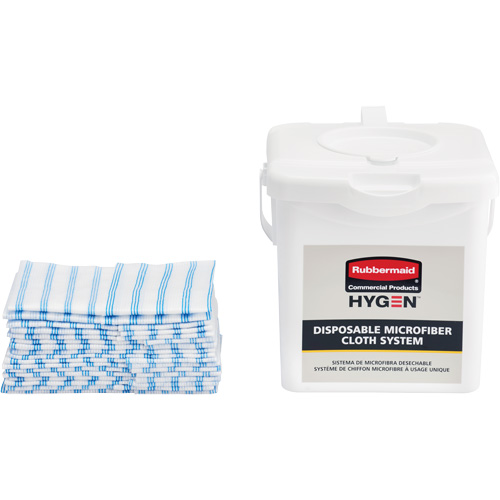 Hygen 2135007 Microfibre Cloth Charging Bucket, White