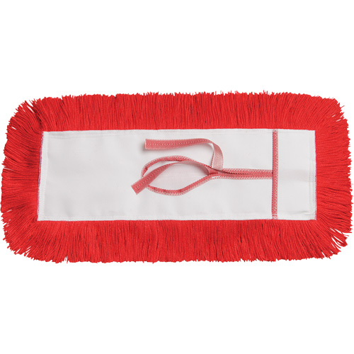 M2 Professional DM-STH524-RD Static-H Dust Mop, Tie-On Style, Nylon, 24" L x 5" W