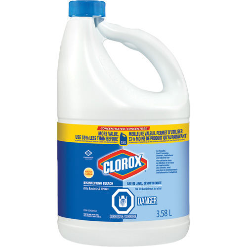 Clorox 55500013838 Javellisant liquide d&eacute;sinfectant, 3,5 L, Cruche