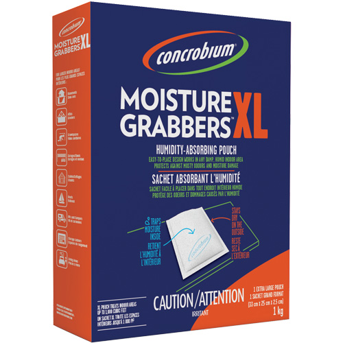 Rust-Oleum 7501353 Sachets d&eacute;shydratants Concrobium Moisture Grabbers XL