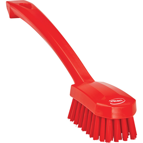 Vikan 30884 Petite brosse utilitaire, Soies Moyen, Longueur de 10-1/4", Rouge