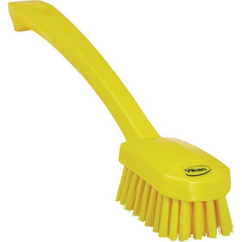 Vikan 30886 Petite brosse utilitaire, Soies Moyen, Longueur de 10-1/4", Jaune