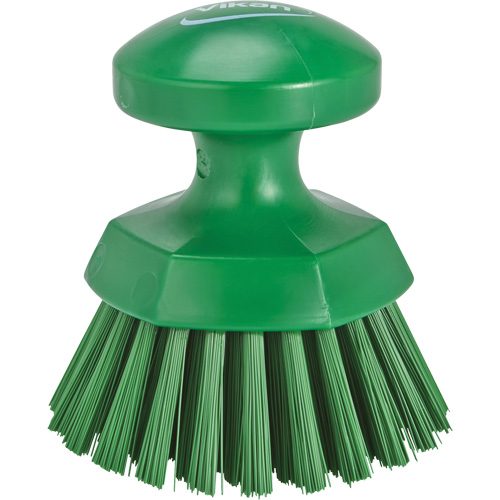 Vikan 38852 Brosse &agrave; main ronde, Soies Ferme, Longueur de 5", Vert