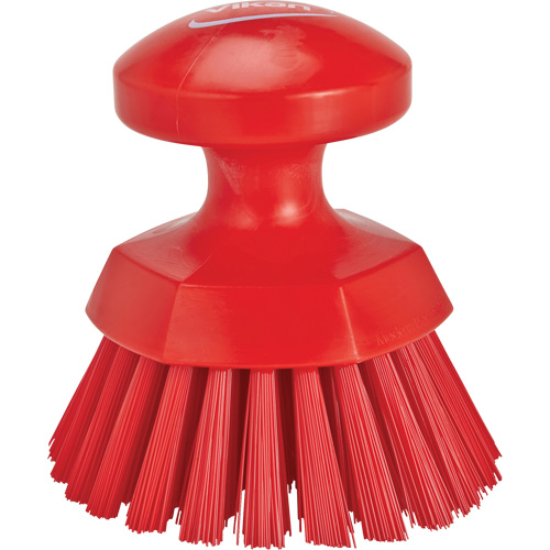 Vikan 38854 Brosse &agrave; main ronde, Soies Ferme, Longueur de 5", Rouge