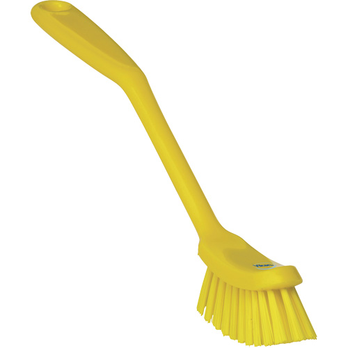 Vikan 42876 Brosse &agrave; vaisselle &eacute;troite, Soies Moyen, Longueur de 11", Jaune