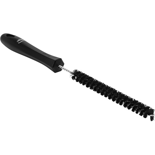 Vikan 53609 0.6" Drain Cleaning Brush, Stiff Bristles, 12-1/5" Long, Black
