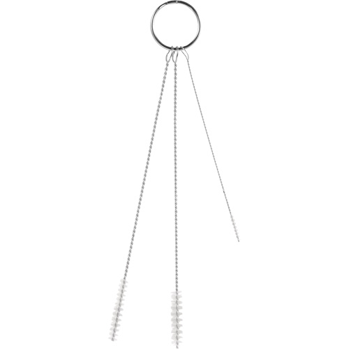 Vikan 53625 Jeu de brosses de petit diam&egrave;tre, Soies Doux, Blanc