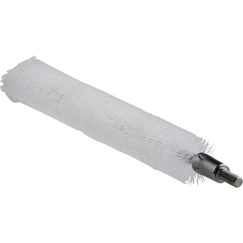Vikan 53655 0.8" Brush for Flex Rod, Medium Bristles, 8" Long, White