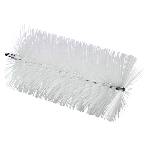 Vikan 53915 Brosse de 3,5" pour manche &agrave; tige flexible, Soies Moyen, Longueur de 7-7/10", Blanc