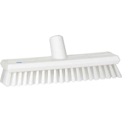 Vikan 70435 Waterfed Brush, Medium Bristles, 11" Long, White