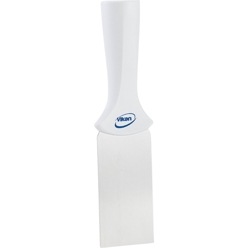 Vikan 40105 Handle-Mounted Stainless Steel Scraper, White, 2" W x 8" L
