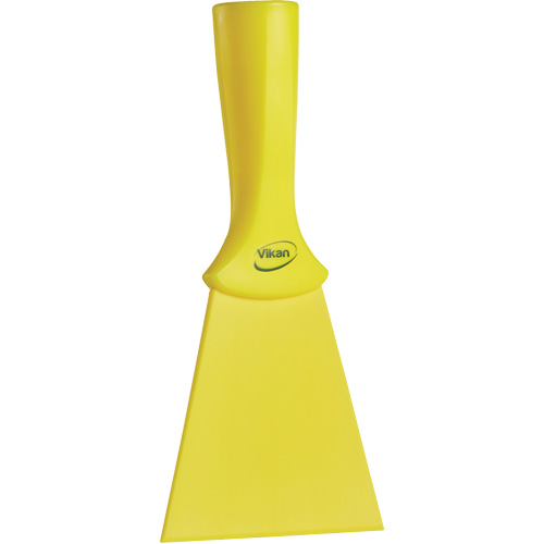 Vikan 40126 Grattoir en nylon avec poign&eacute;e filet&eacute;e, Jaune, 4" la x 8" lo