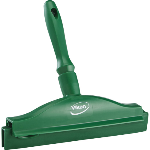 Vikan 77112 Double Blade Ultra Hygiene Squeegee, 10", Green