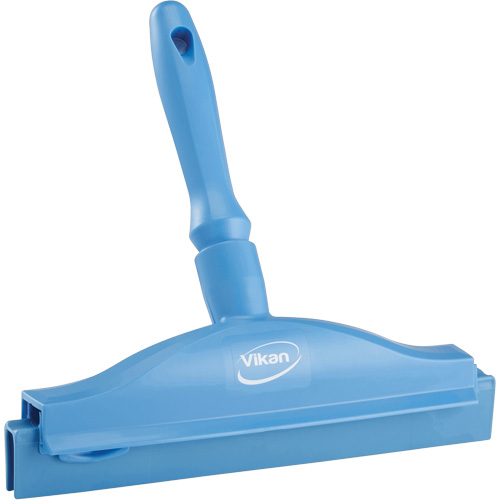 Vikan 77113 Raclette &agrave; lame double ultra hygi&eacute;nique, 10", Bleu